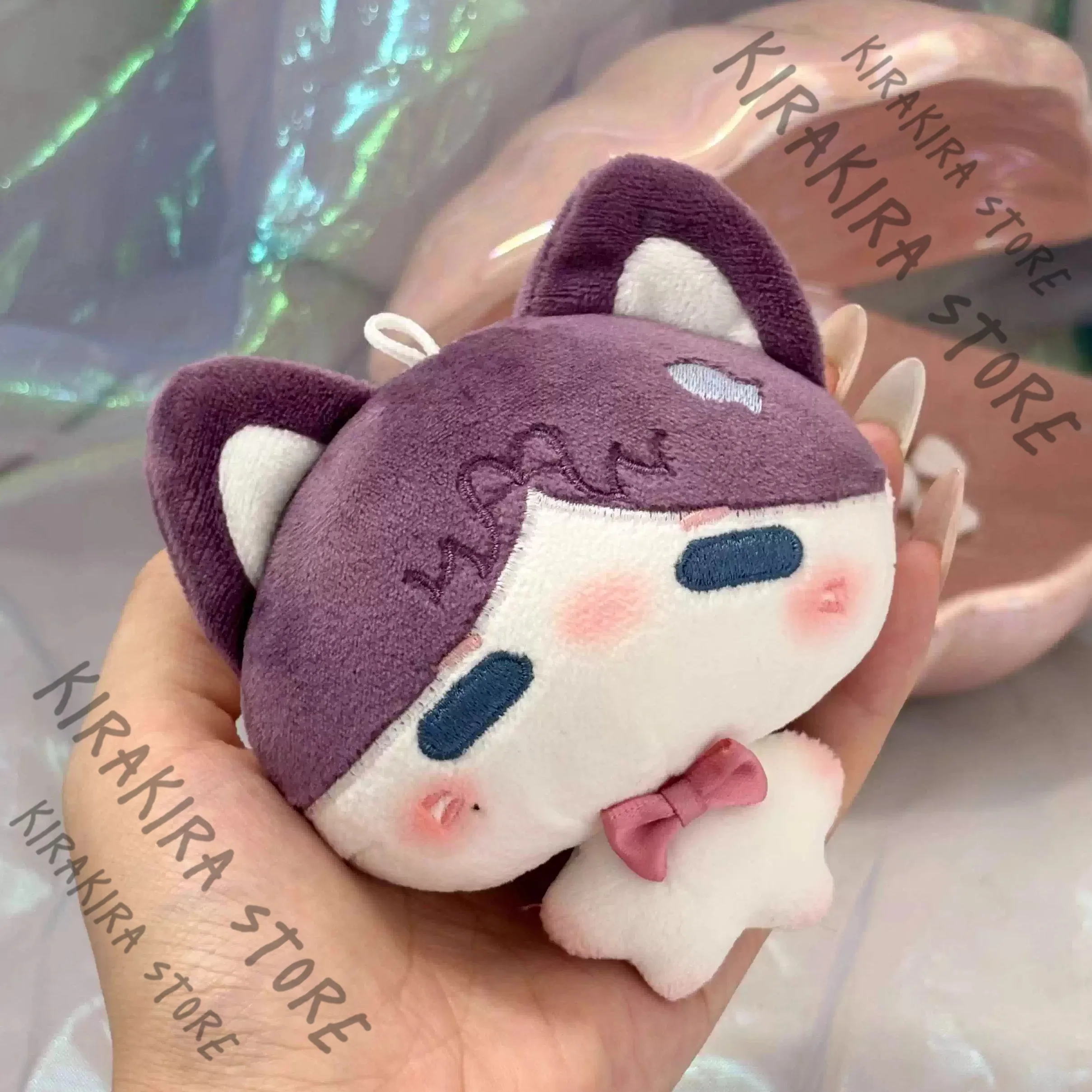 Rafayel 코튼 키 체인 펜던트 Maumet Love and Deepspace Puppet Cosplay Kawaii Stuffed Mascot 열쇠 고리 크리스마스 선물