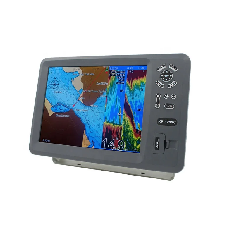 KP-1299C 12 Inch Marine GPS Chart Plotter with Built-in Fish Finder