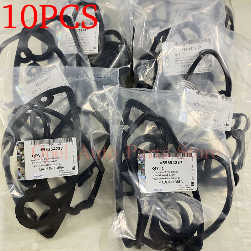 10PCS Engine Valve Cover Gasket For Chevrolet Cruze Pontiac G3 Opel Saturn Astra 55354237