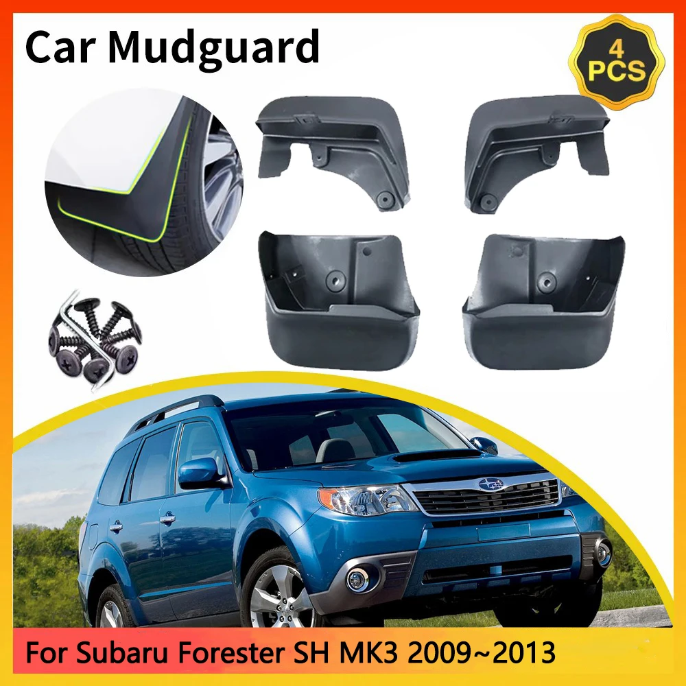

For Subaru Forester SH MK3 2009~2013 2010 2011 2012 Car Mudguards Styling Front Rear Mud Flap Splash Guards Cover Fender Parts