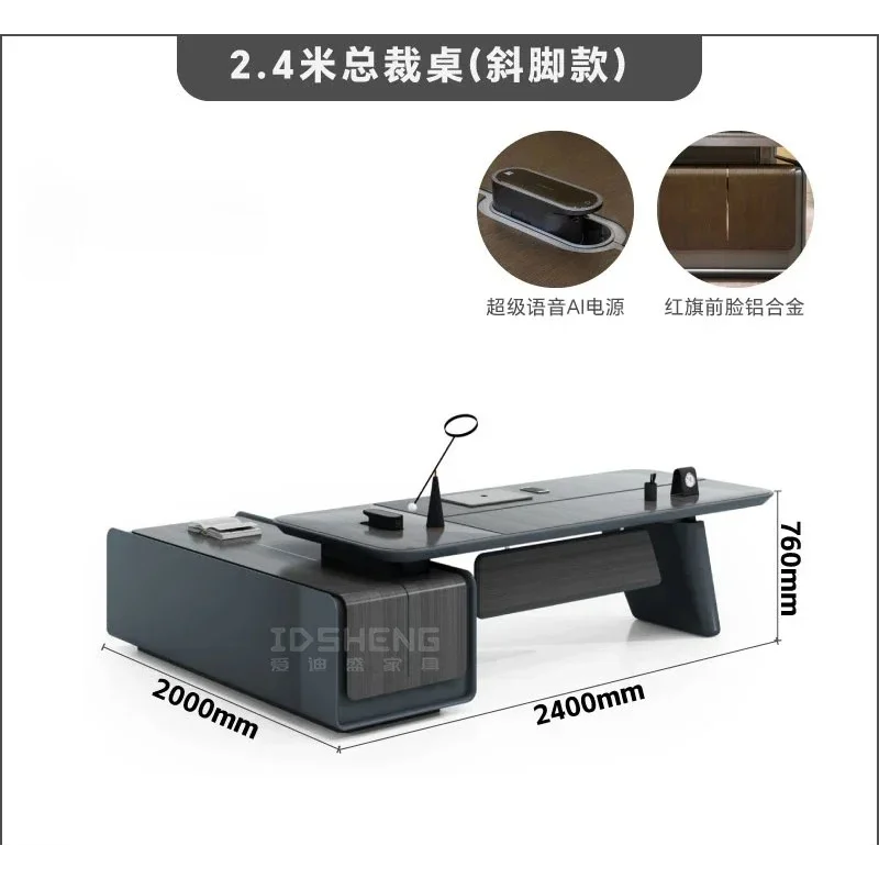 Modern Luxury Office Desk Writing Organizer Desktops Aesthetic Table Manager L Shaped Computer Study Ordinateur Modern Furniture