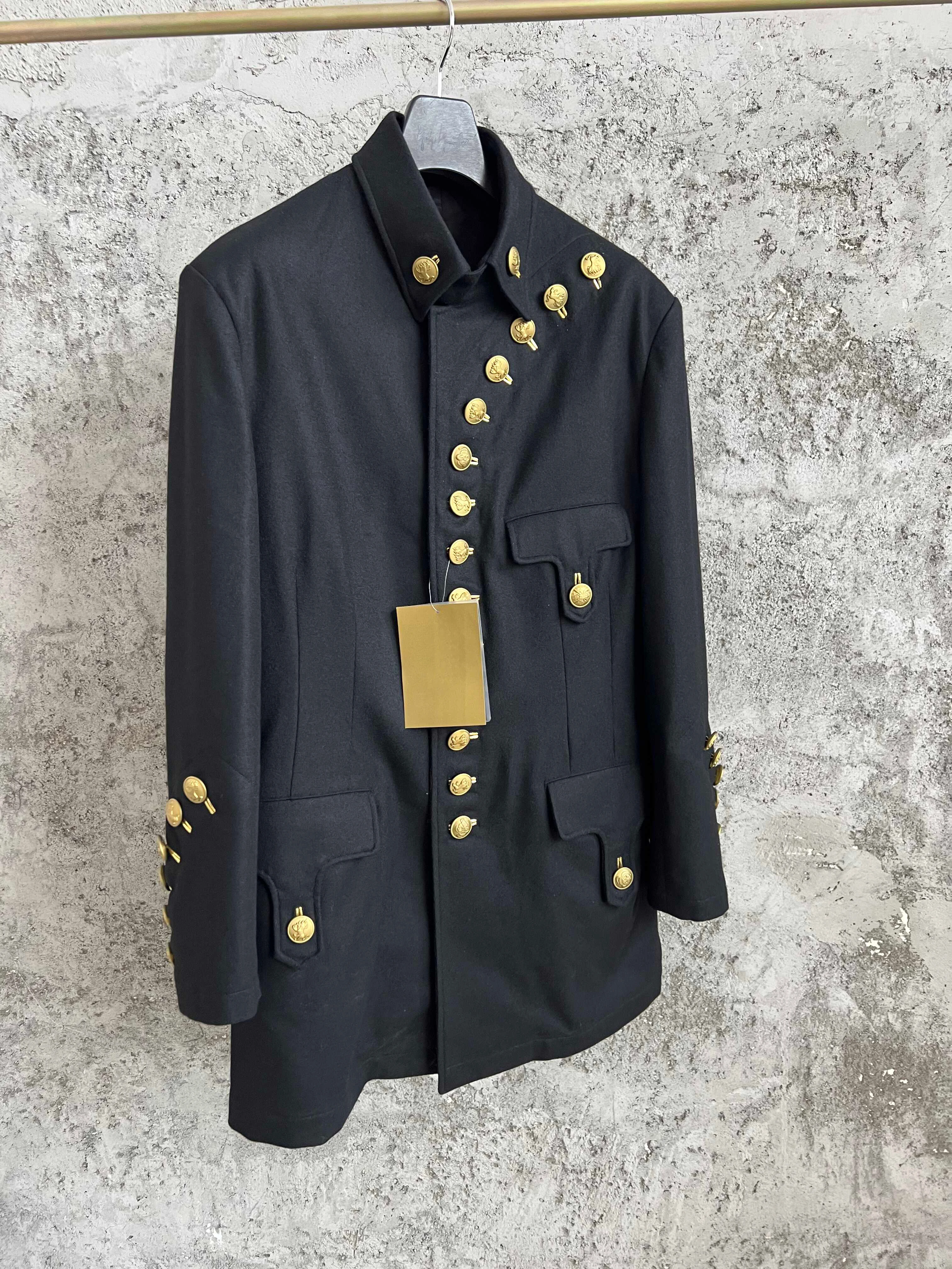 Jaqueta de lã com botão dourado TOP-YAMAMOTO