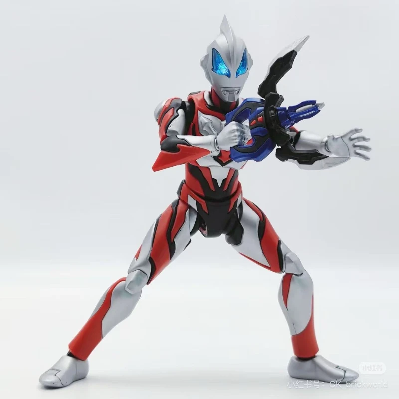 BLOKEES  Assembly Building Block Man Ultraman Legend Edition Geedv Delta Rise Claw Mobile Model Collection Ornaments