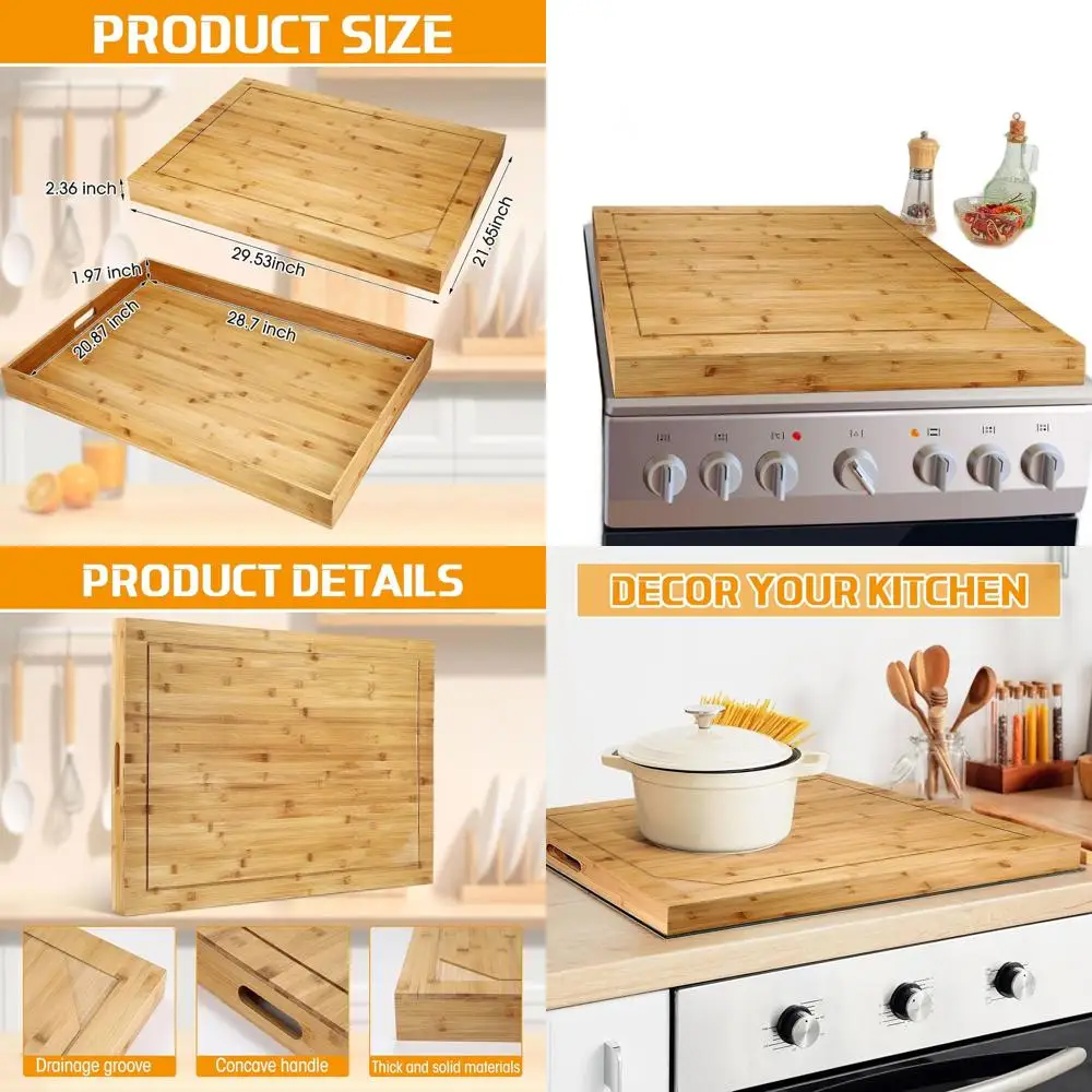 

Gas Stovetop Cover, 21.65 x 29.53, Noodle Board for Gas Burners, Expands Counter Space