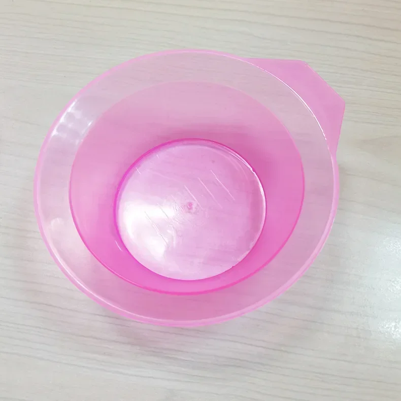 대형 가정용 헤어 염색 볼, 이발사용 다림질 도구, 구운 크림 믹싱 볼 핑크