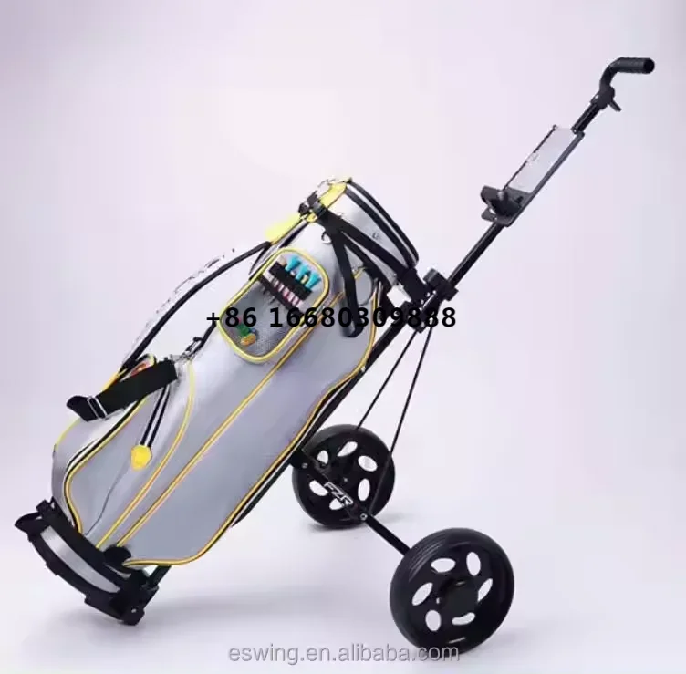 

Eswing High Quality Electric Golf Trolley Portable Three-Wheeled Handcart Golf Push Trolley