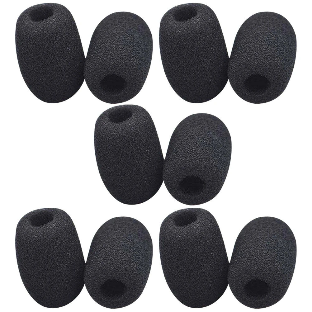 

10 Pcs Mini Blow-proof Bee Microphone Small Cover Replacement Windscreen Sponge Microphone-windscreens