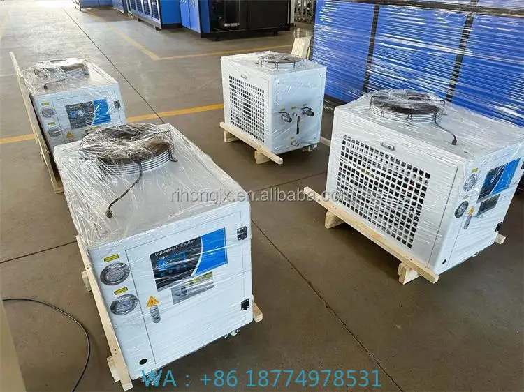 1HP 3KW Air Cooled Industrial Water Chiller, R22/R410A Refrigerant Cooling System