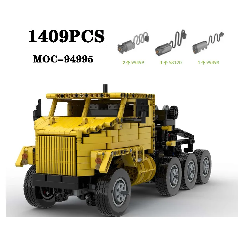 

New MOC-94995 Semi Trailer Tractor Building Block Model Decoration 1409PCS Boy Puzzle Education Birthday Christmas Toys Gift