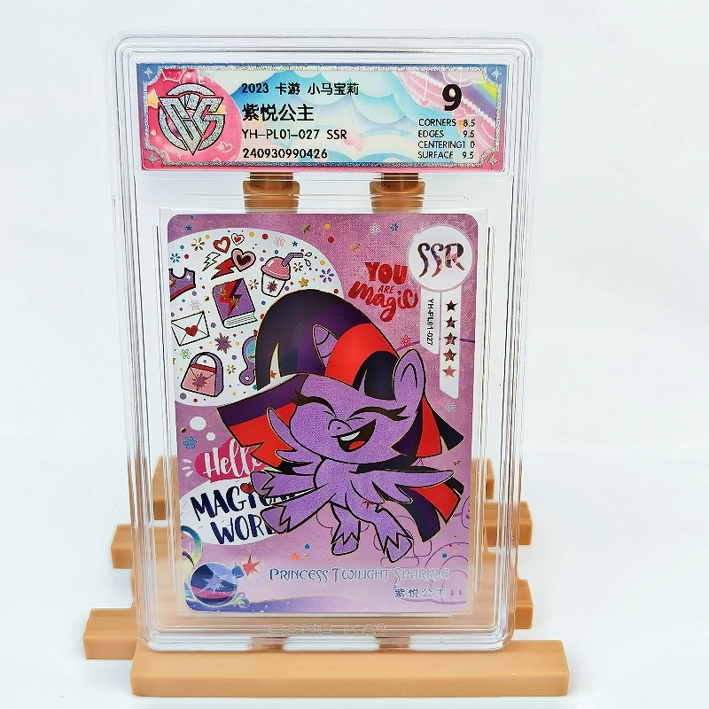 

KAYOU подлинная карта My Little Pony 9, оцененная карта SSR CCG, версия Сумеречный блеск, редкая коллекционная карта аниме, игрушки, подарок
