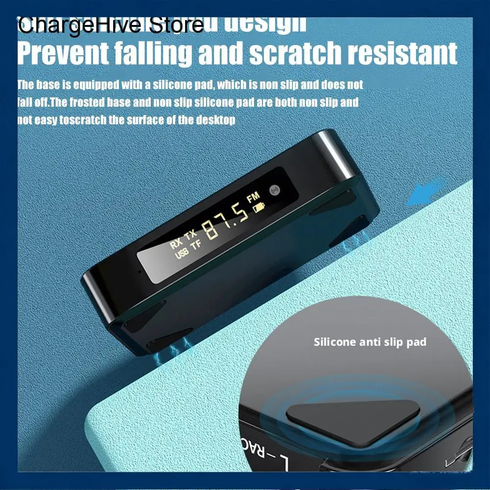 

NFC Bluetooth 5.4 Audio Receiver Transmitter, 3.5mm AUX RCA Optical Coaxial Adapter with Remote, TF/U-Disk Play for TV PC S Q2T4