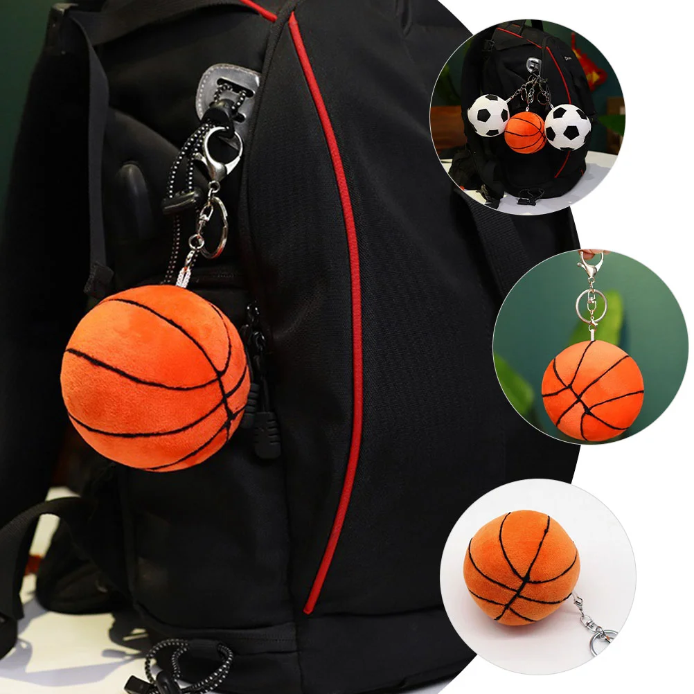 

Basketball Keychain Backpack Football Keyring Party Favors Bag for Pendant Spherical Sports