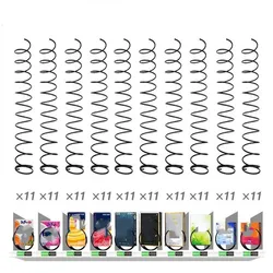 11 Grids Paper Towels Chewing Gum Vending Machine Spiral Spring 1PCS 450MM Length OD 66MM  Wire 4mm Black Metal Spring