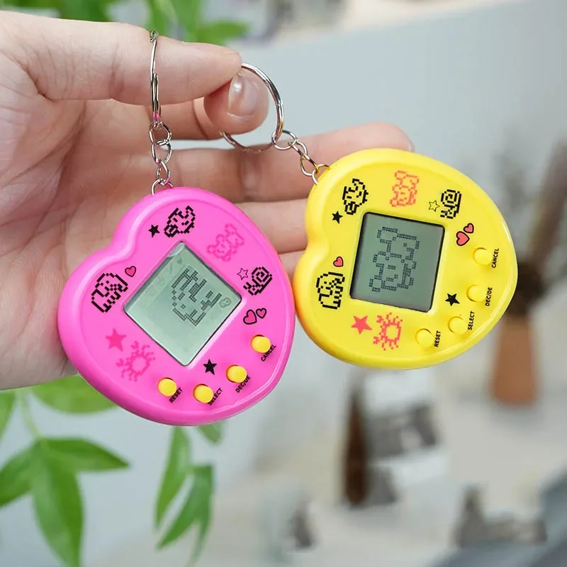 1/3/5PCS Transparent Electronic Pets Game Handheld Game Console Toy Virtual Cyber Digital Pet Pixel Funny Gift Play Toy