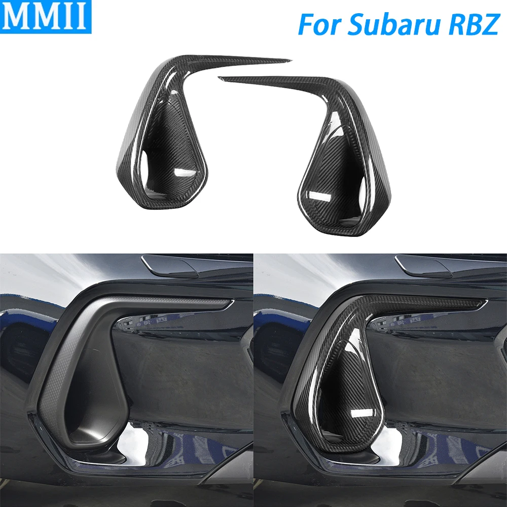 

For Subaru RBZ 2022 2023 2024 Real Dry Carbon Fiber Front Bumper Air Duct Diffuser Cover Car Decoration Modification Accessories