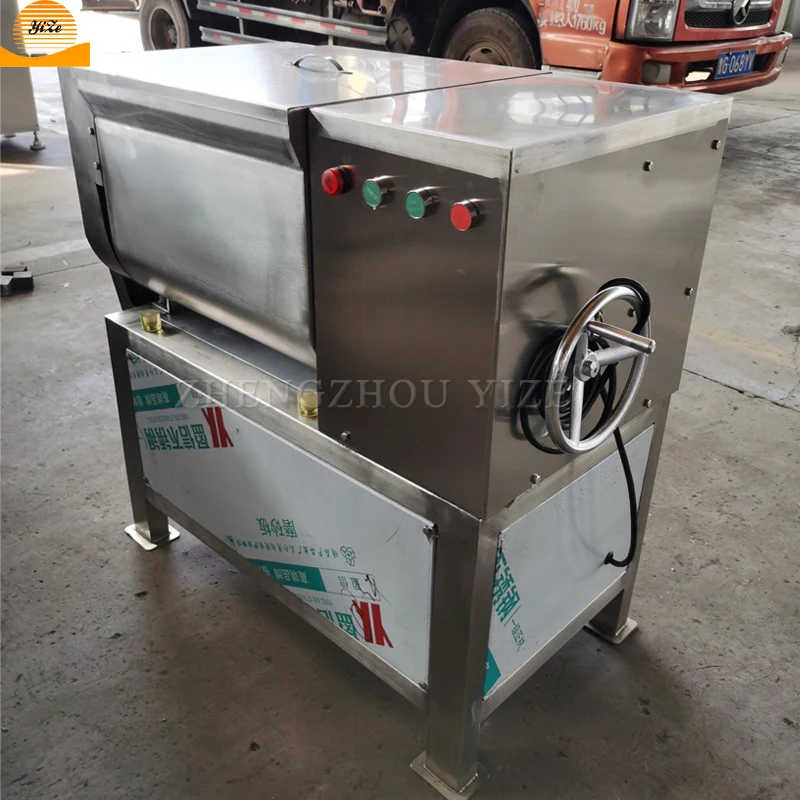 

Heavy Electric Mortadella Food Meat Paste Mixer Grinder Machine Meat Mixing and Stuffing Machine