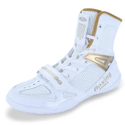 2023 Novos Sapatos de Boxe Homens e Mulheres Grandes 35-47 Wearable Botas de Boxe Light Wrestling Calçados Esportivos Anti Slip Wrestling Boots