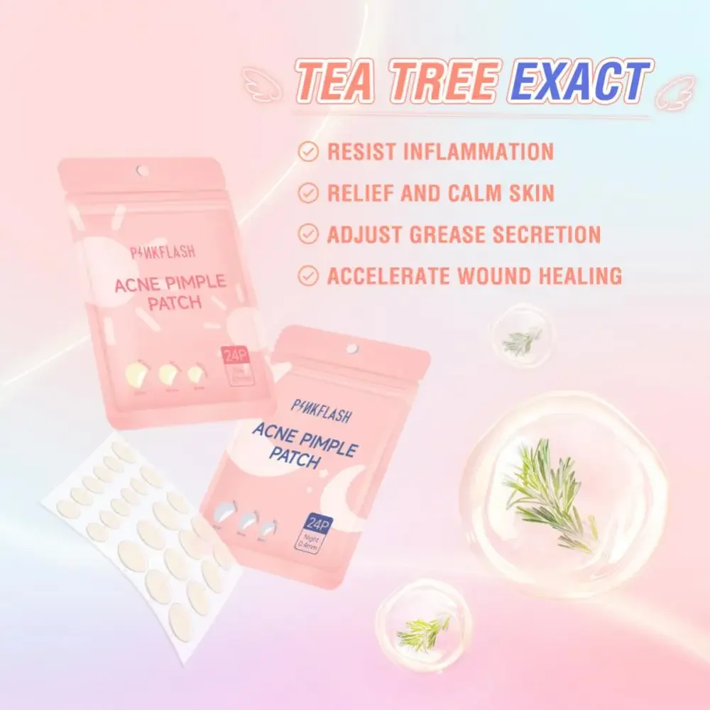 Day Night Pimple Covering Skincare Scar Closure Invisible Facial Patches Tea Tree Oil Patches Treatment Patches Korean Cosmetics