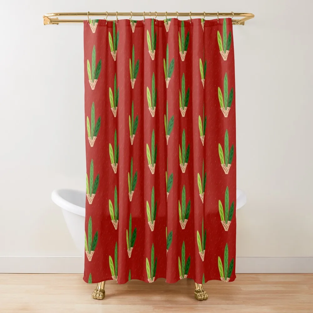 

Lulav Dark Red Print Shower Curtain Anime Shower Waterproof Fabric Shower For The Bathroom Bathroom Decor Curtain