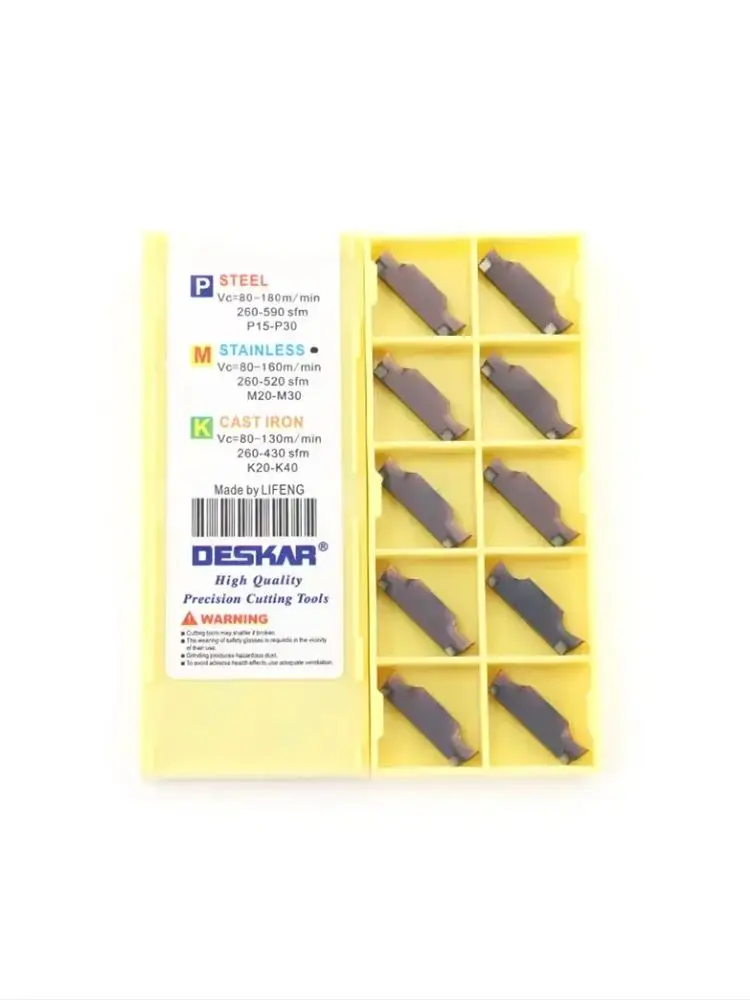 Plaquette de coupe en carbure DESKAR MGGN150 MGGN200 MGGN300 MGGN400 MGGN500-JM pour tournage et rainurage, outil CNC pour le traitement de l'acier