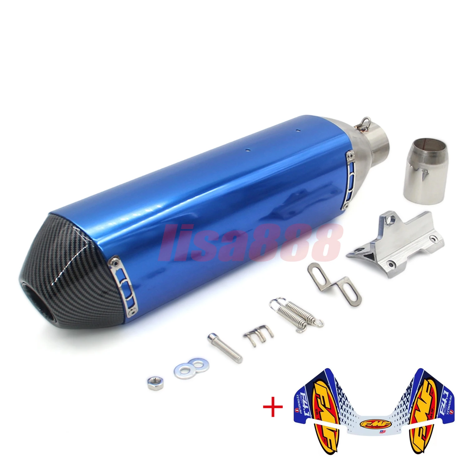 

Длина 470 мм Впускной отверстие 51 мм Мотоцикл FMF 4T Глушитель Труба Escape Moto Универсальный с DB Killer Escapes para moto