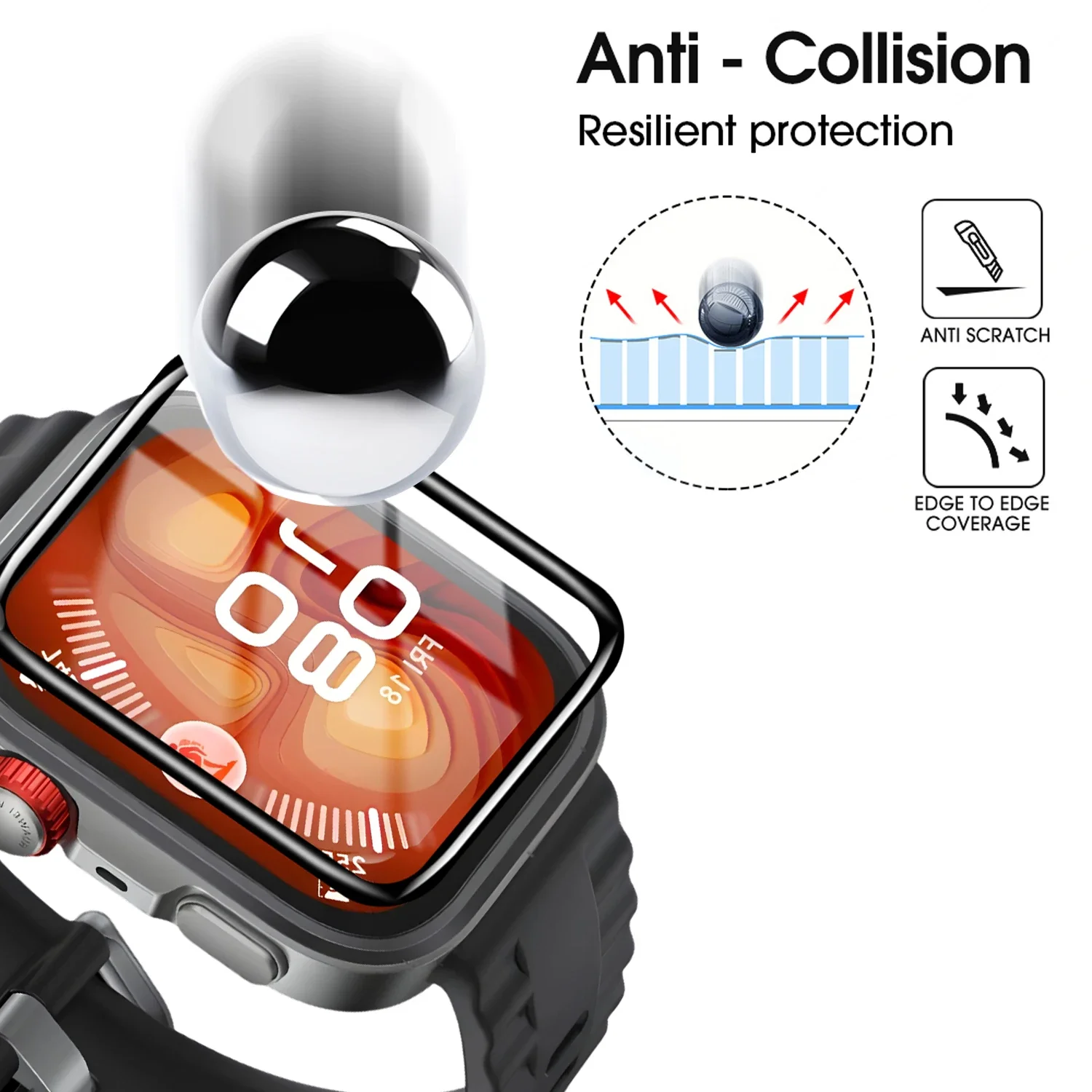 Full Coverage Protective Films For Huawei Watch Fit 4 Pro 4Pro 3D Curved Screen Protector Ultra HD Anti-scratch Soft Films