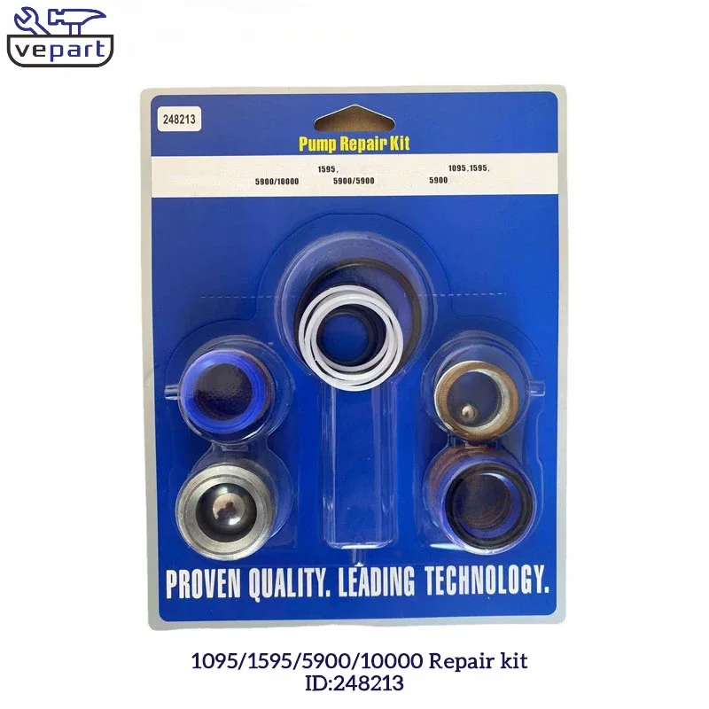 Vepart 248213 Airless Spray Pump Repair Kit Sealing Ring Fit GRC Machine1095 5900 1595 Model Piston Rod O-ring