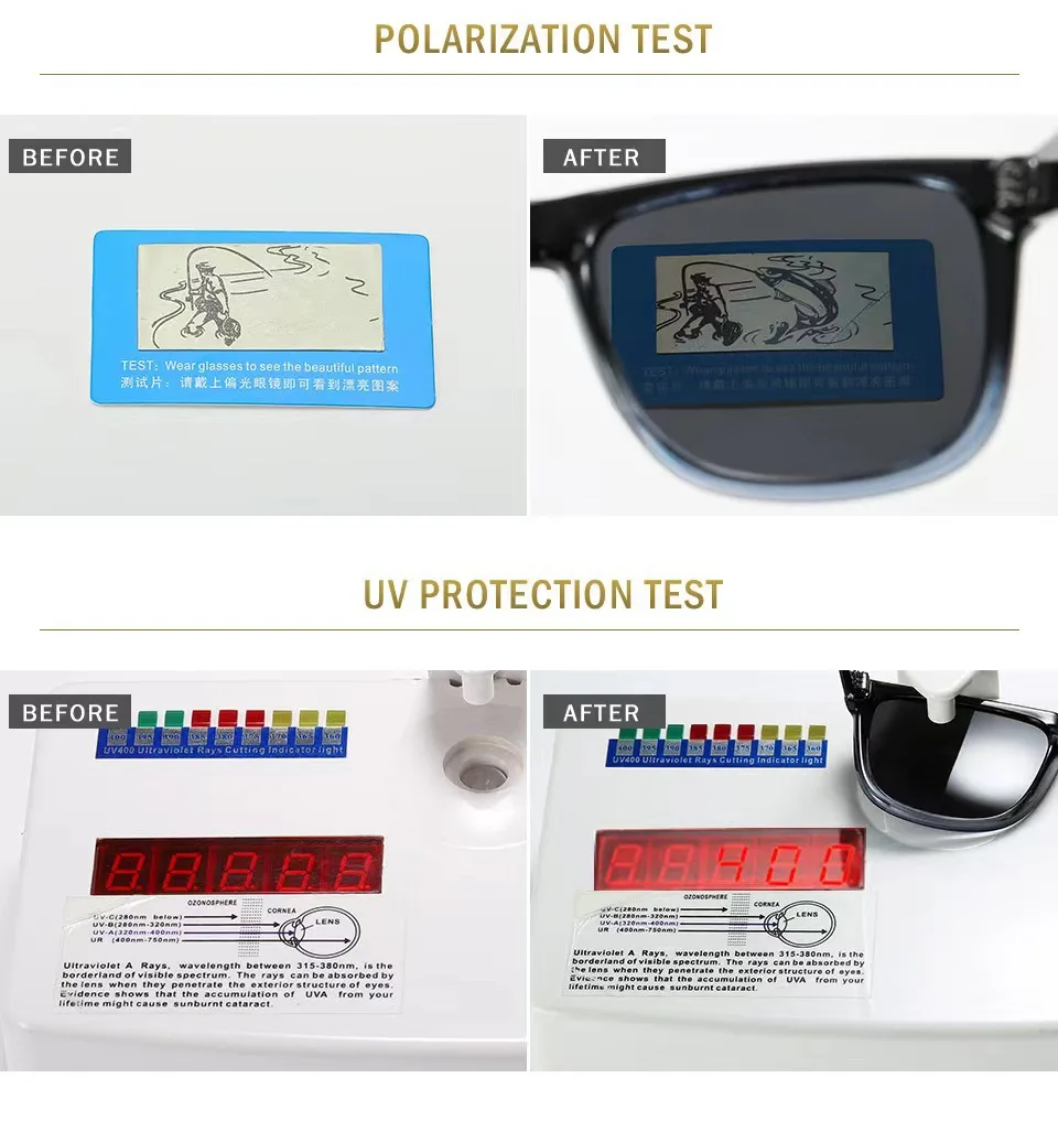 Okuma Polarisierte Sonnenbrille UV400 Angelbrille für Herren Damen Outdoor-Sport Radfahren Jagd Autofahren – Detail 4