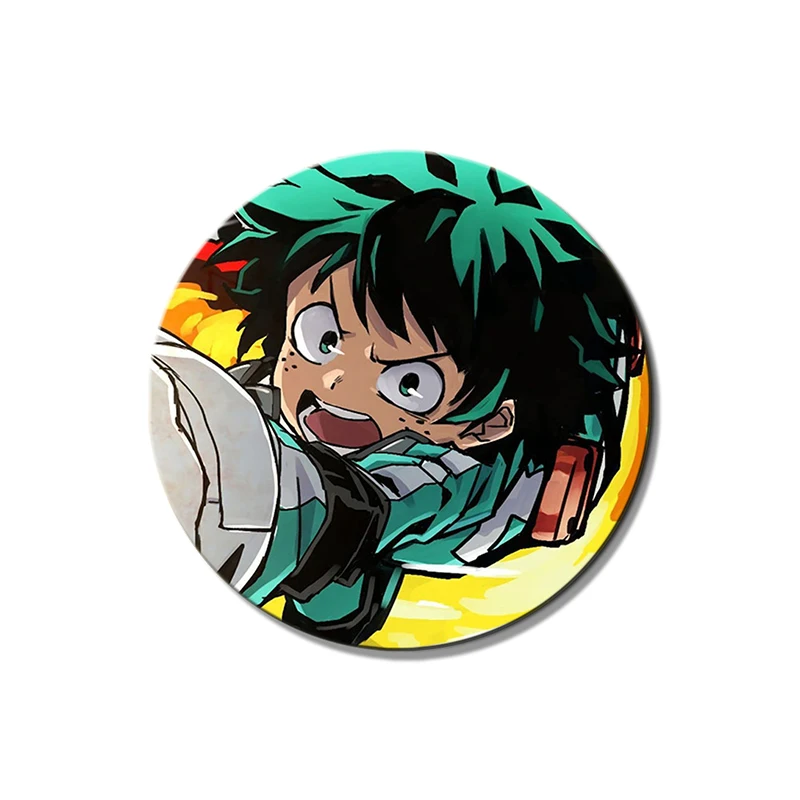 58mm New My Hero Academia Brooches Pins Cartoon Round Badges Animation Midoriya Izuku Bakugou Katsuki Badge Gift Backpack Decor