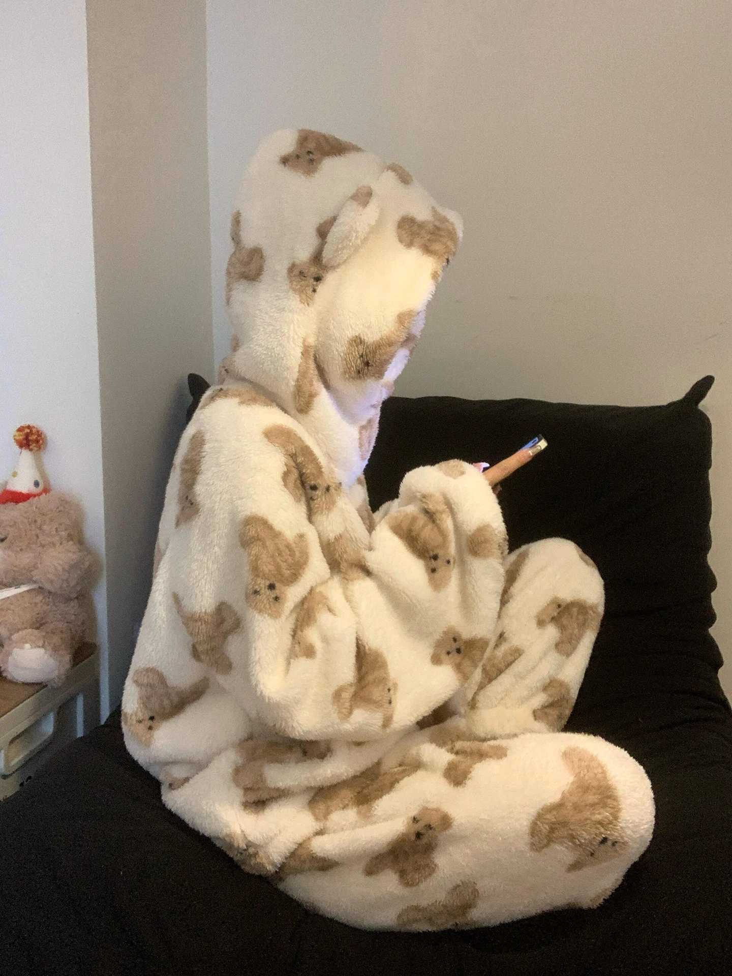 

Новый зимний женский халат с капюшоном, утепленная фланелевая теплая домашняя одежда, мягкий повседневный пушистый пижамный комплект с милым медведем