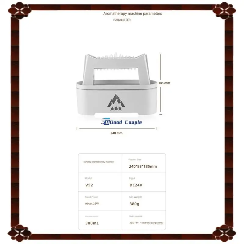 24-Hour Delivery Rain Drop Air Humidifier Essential Oil Diffuser 300Ml LED Lamp Remote Control Rain Cloud Aromatherapy Diffuser