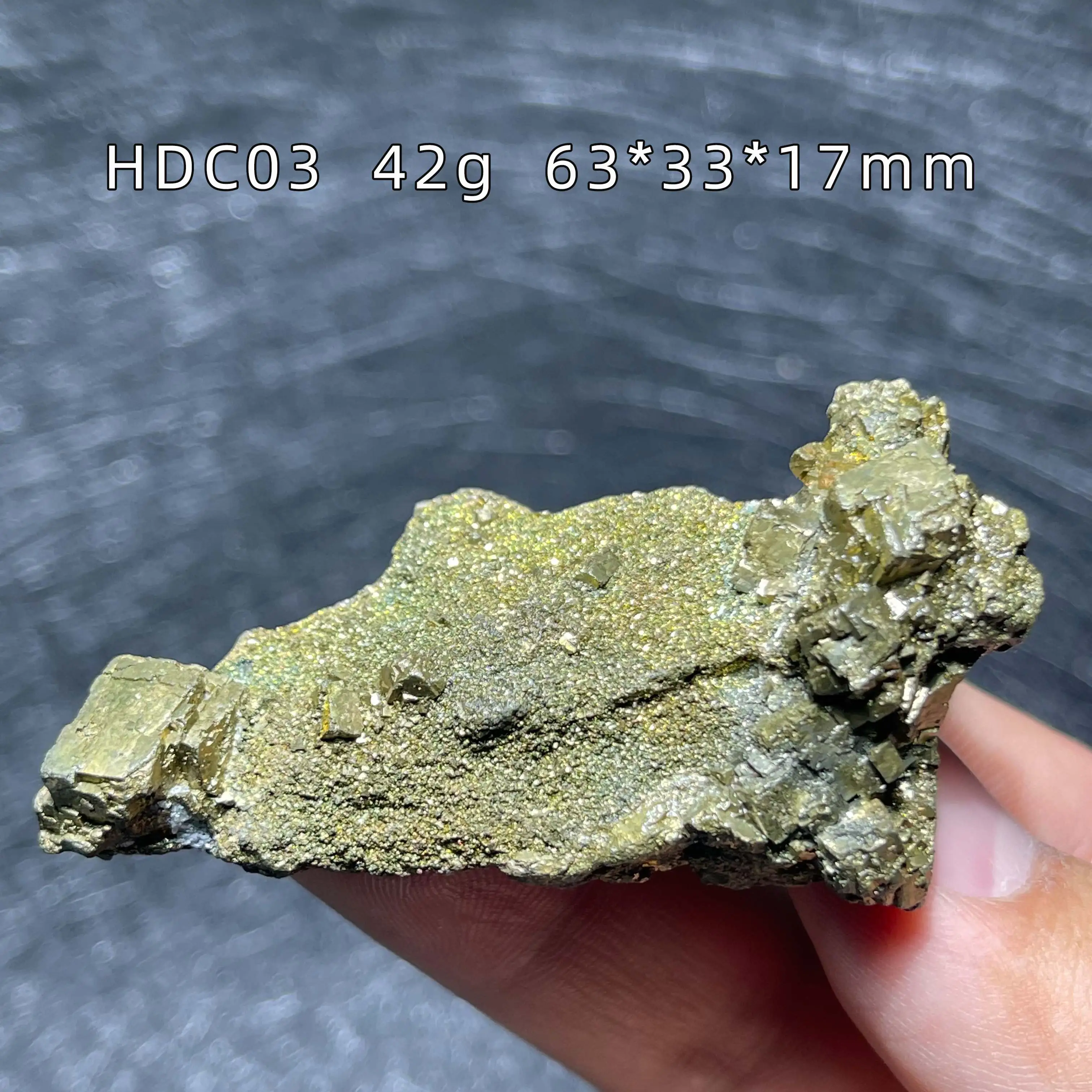 Natural Raw Stone Indonesia Pyrite Crystal Chalcopyrite Quartz Mineral Specimen Rock Home Decoration Gift Healing