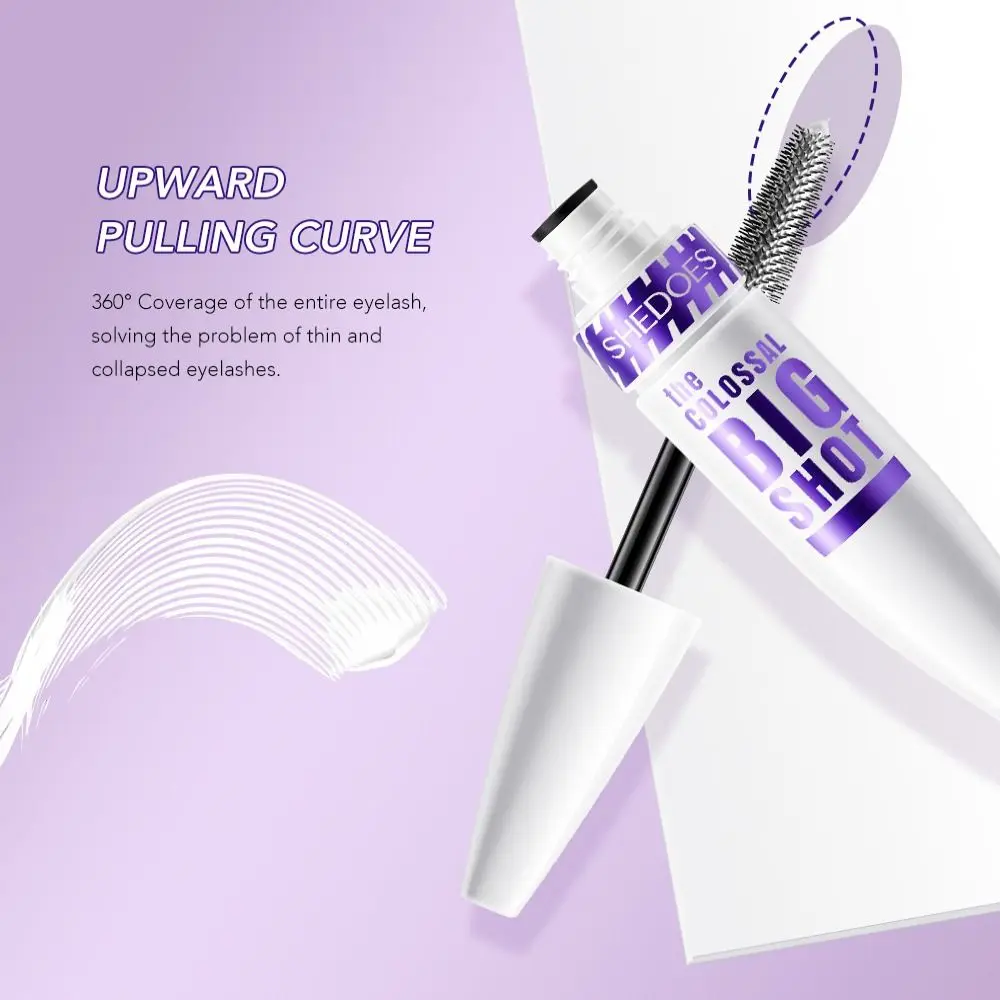 Outil de maquillage pour les yeux de haute qualité, apprêt pour cils blancs, crème de base pour cils imperméable anti-bavure, mascara cosmétique épais, 15ml