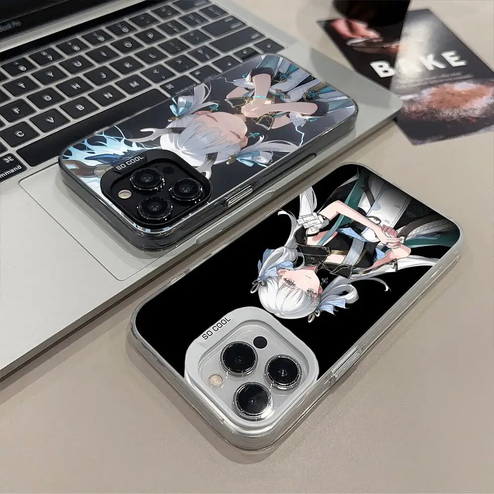 

Чехол Wuthering Waves Jinhsi для iPhone 17 16 15 14 13 12 11 X XR XS Air Pro Max Plus, черный, цветной, серебристый