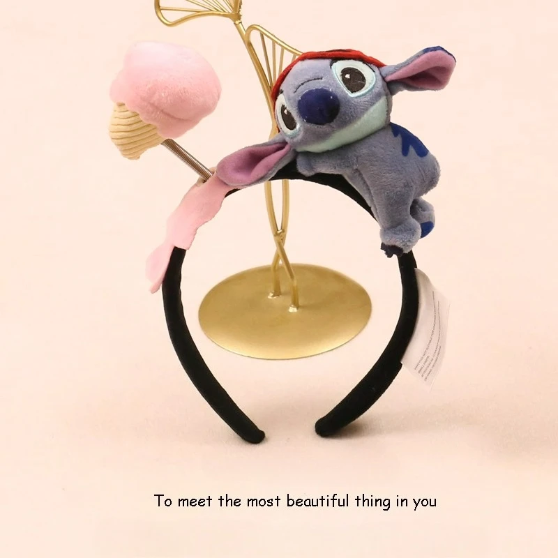 Disney pooh urso bonito ponto lotso bandana, cocar dos desenhos animados, cartão de foto de evento de desempenho, presente de aniversário