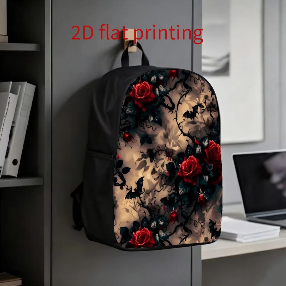 

1 Gothic Rose and Dark Vine Backpack | Cute, lightweight, large capacity, adjustable shoulder strap, zip closure, perfect