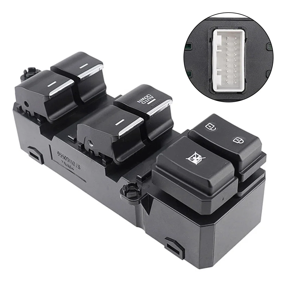 

Window Lifter Switch Window Switch Black ABS Replacement Parts 93571-D3050 For PRECISION For HYUNDAI For Tucson 2016-2021