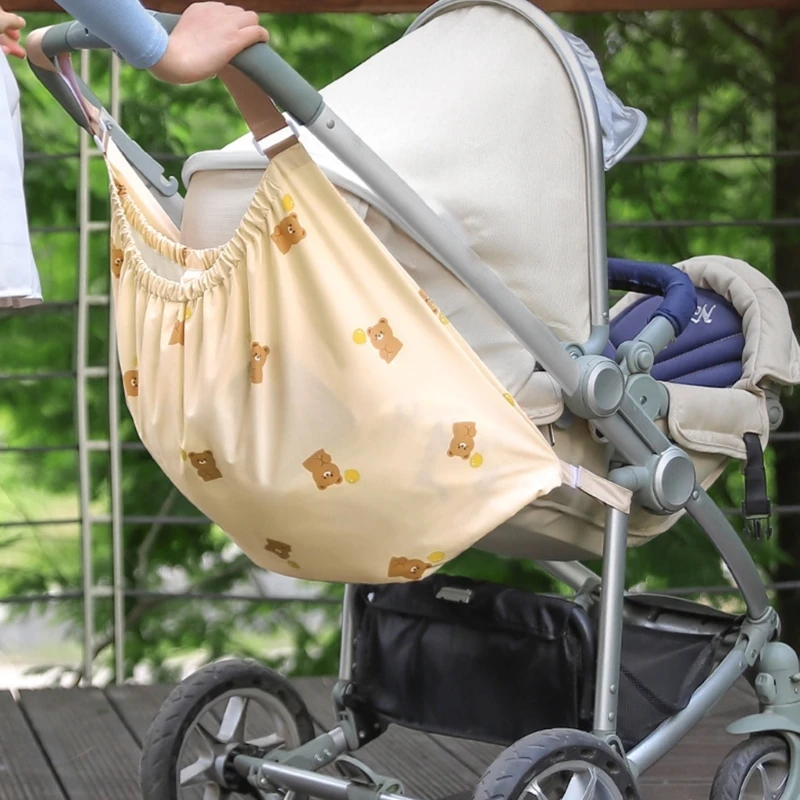 Kantong Kereta Bayi Kapasitas Besar Tas Penyimpanan Kereta Dorong Bayi Penyelenggara Tahan Aus