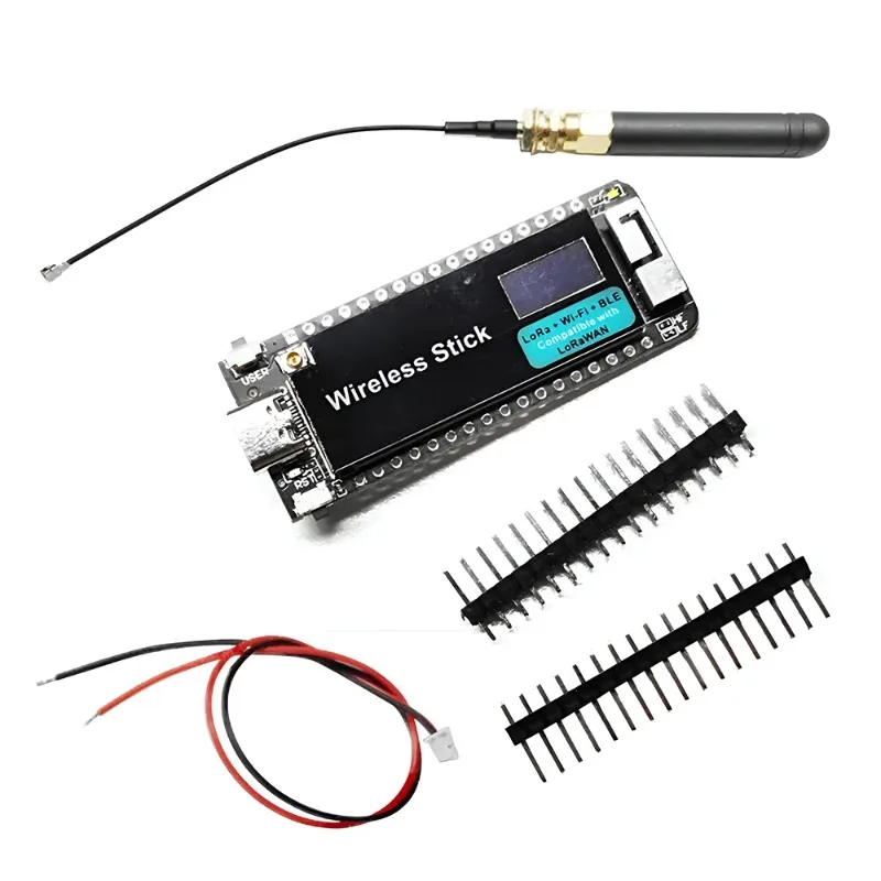 Dual Wireless Circuit Board SX1262 LoRa WiFi BLE Module 433/868/915MHz 0.49inch OLED Screen IoT Programming Development Kit