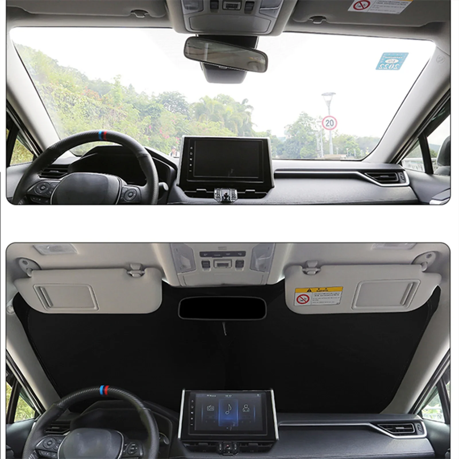 For Hyundai Tucson JM 2004-2010 Rear Side Window Sun Shade Visor Car Sunshade Accessories Front Windshield Mesh Vehicle Curtain