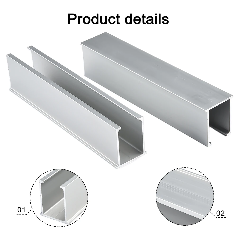 Imagem -05 - Solar Module Bracket Mounting Rail Fixação Fotovoltaica End Clamp Middle Clamp Instalação Track Conjunto para Telhado Plano