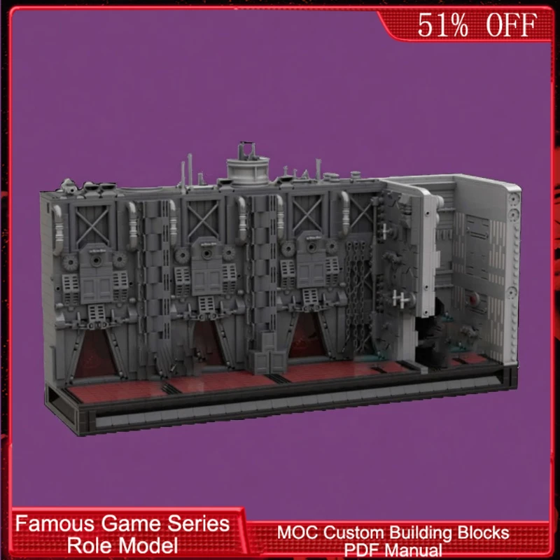 2371-teiliger Konstruktionsbausatz Outpost-GuardPrisonBlock MOC Anpassbare Modulare Bausteine Kinder-Modellbausatz DIY Jungen Urlaubsgeschenk
