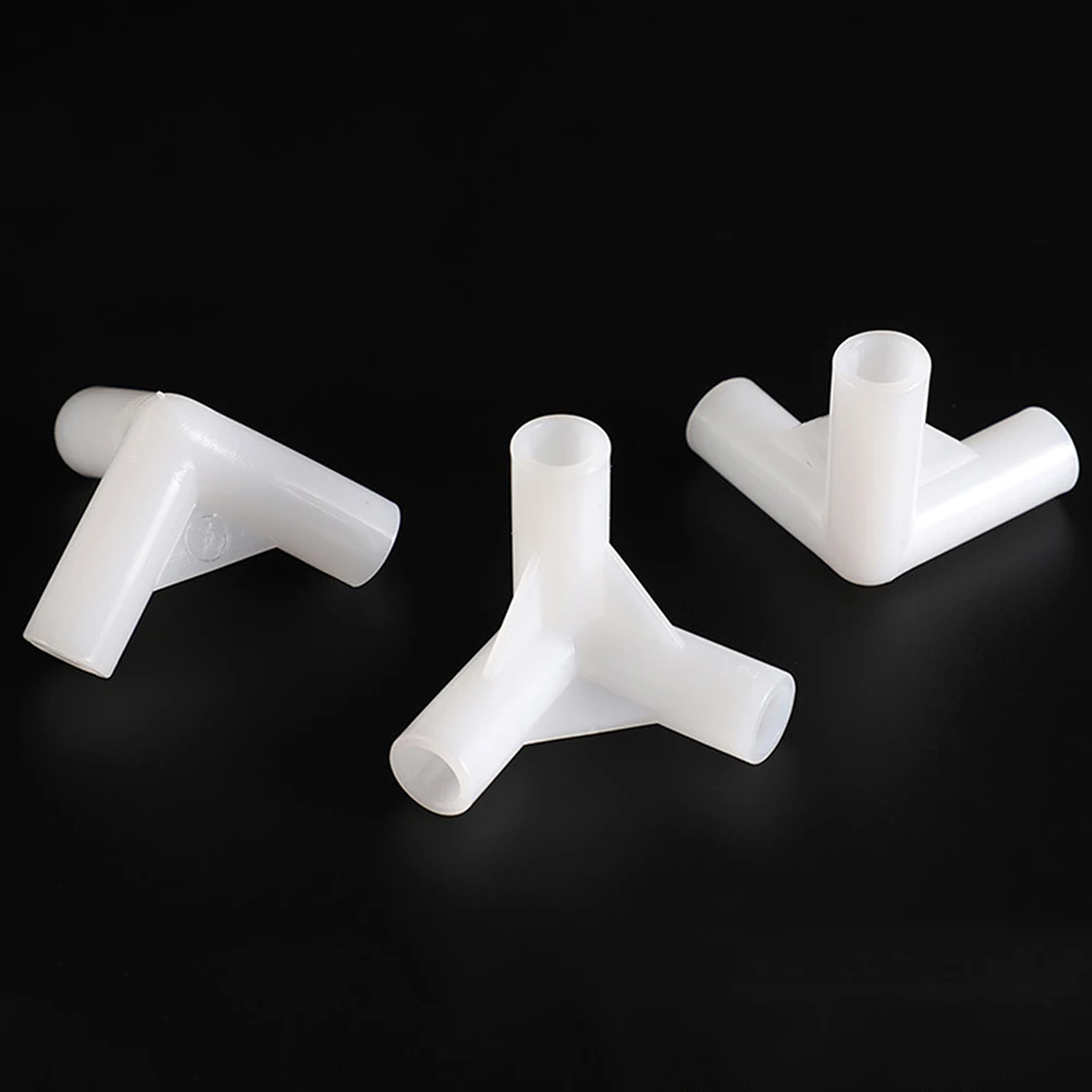 3-сторонний тройник 8 мм/8,5 мм, угловой фитинг PE, пластиковый угловой угловой соединитель, хорошая прочность, легко подключить