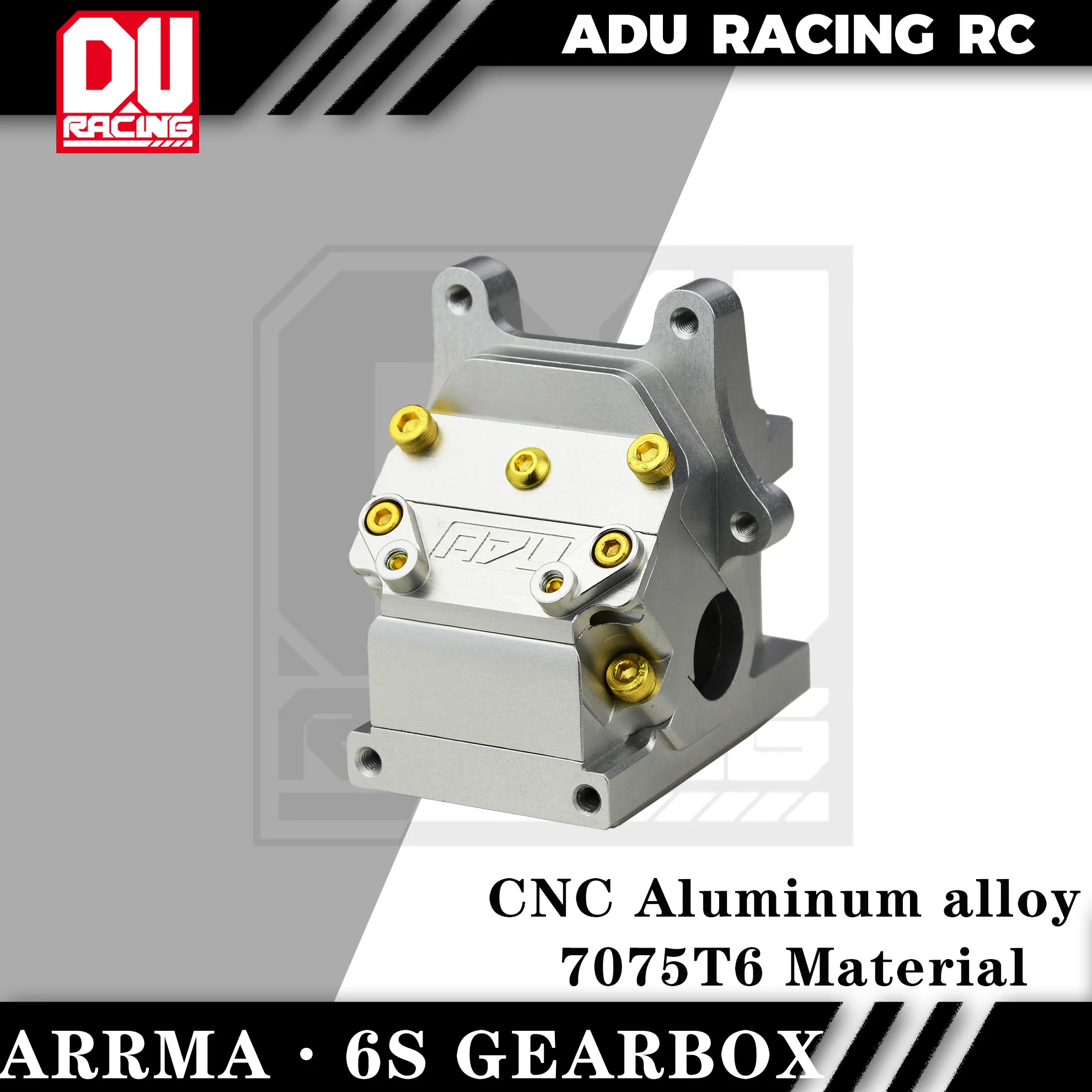 

ADU Racing GEARBOX CASE SET CNC 7075 T6 ALUMINUM FOR ARRMA 1/8 AND 1/7 6S