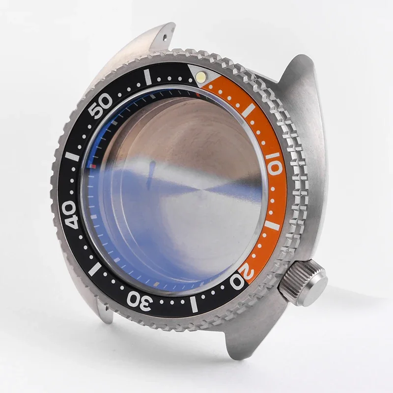 HEIMDALLR Watch Modify Parts 45mm Titanium Turtle King Diver Watch Case Sapphire Ceramic Bezel 20Bar Waterproof NH35/36 Movement
