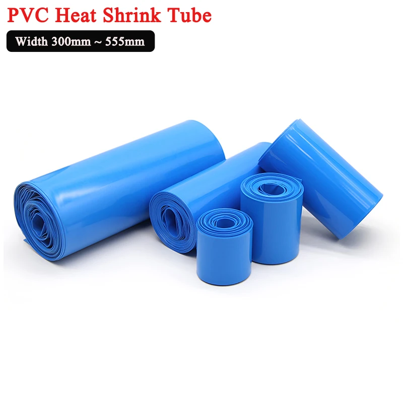 

1m~10m PVC Heat Shrink Tube 18650 Lipo Battery Pack Width 300mm ~ 555mm Insulated Protection Film Wrap lithium Case Cable Sleeve