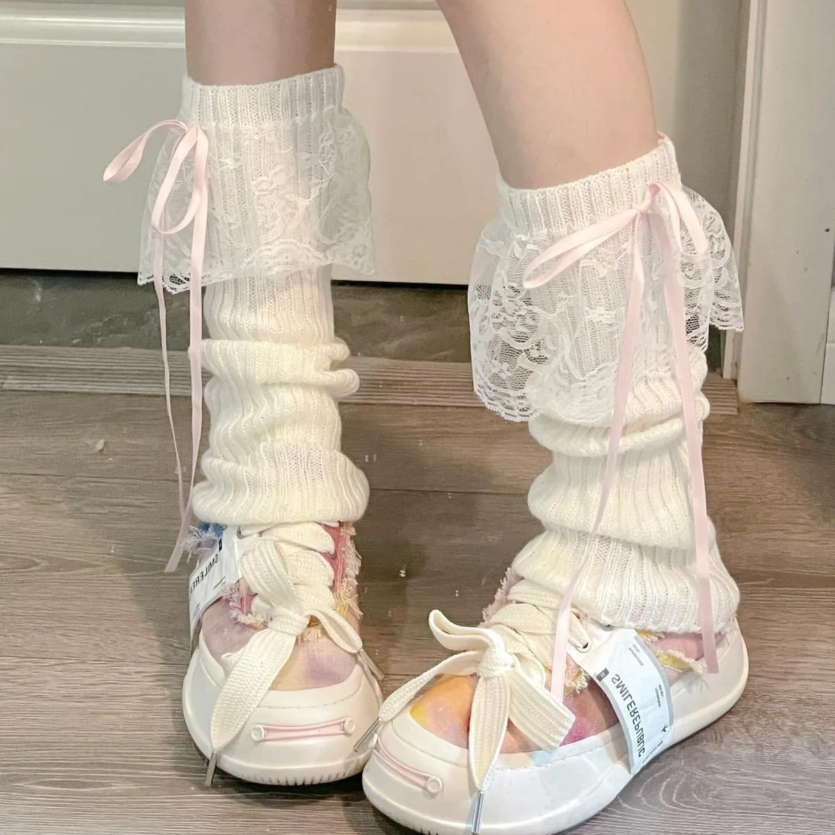 2026 Korean Style Girl Trendy Lace Bow Ankle Socks, Sweet Sister College Wind Leg Cover, Fashionable and Cute Accessories