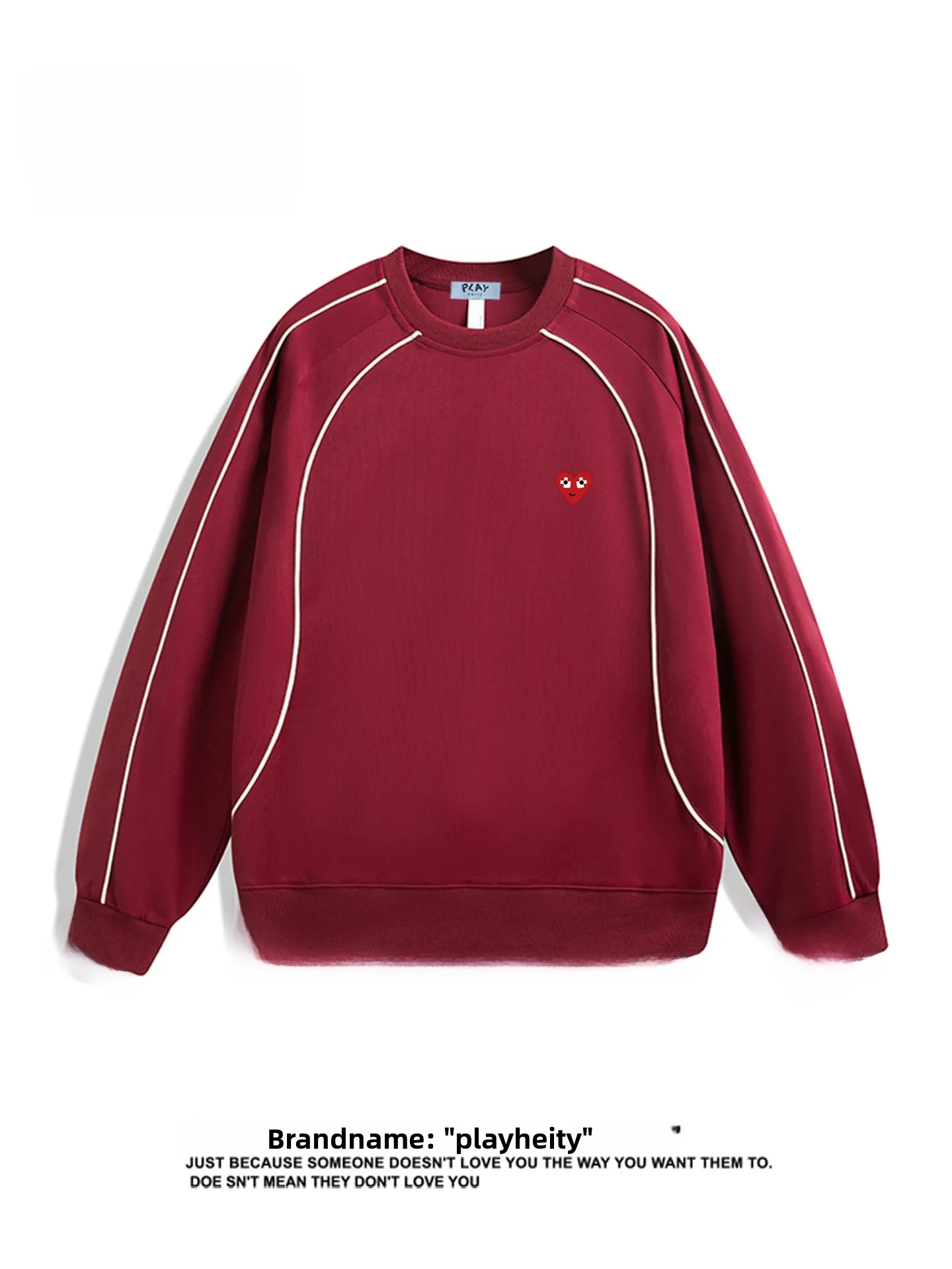 

Новая свободная толстовка Play Hei ex Spring с длинными рукавами, повседневный полосатый топ из дышащего влагоотводящего полиэфирного волокна