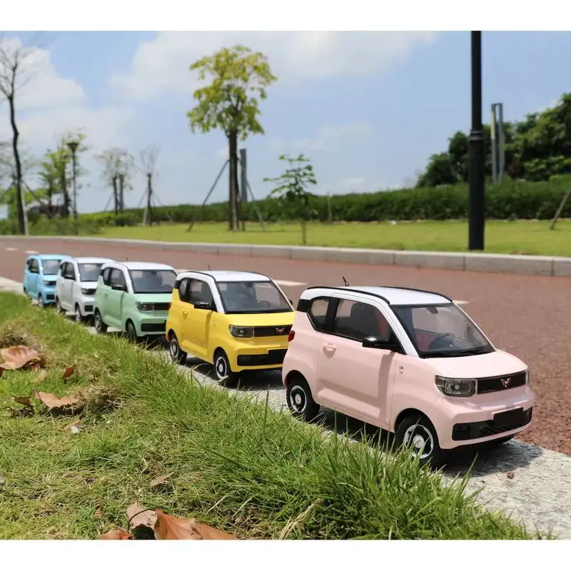 Chuangxingda D32mini 1:16 Full Proportional Rear Wheel Drive Rc Car Wuling Hongguang Remote Control Car Macaron Color Children