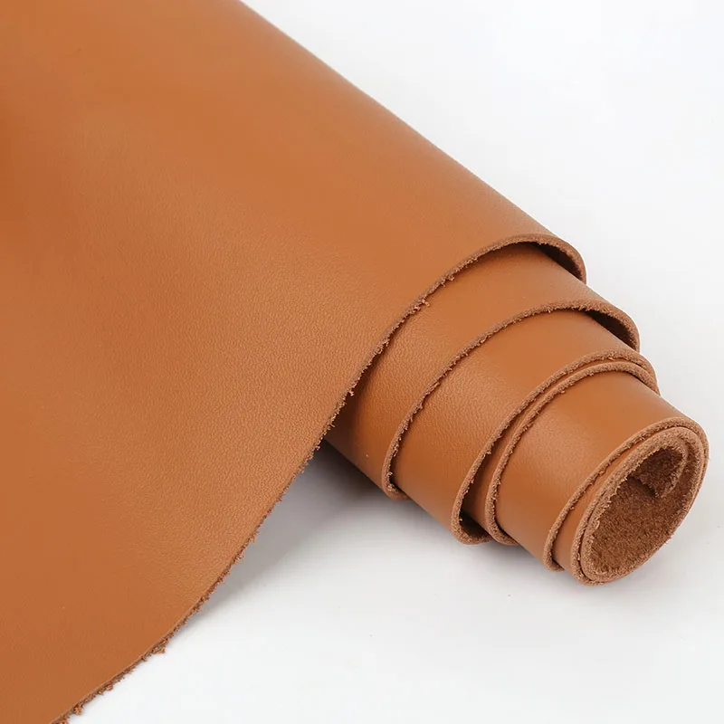 Khaki 1mm pelle di mucca vera pelle divano in pelle morbida borsa riparazione seggiolino auto strato testa tessuto in pelle di vacchetta a grana Fine